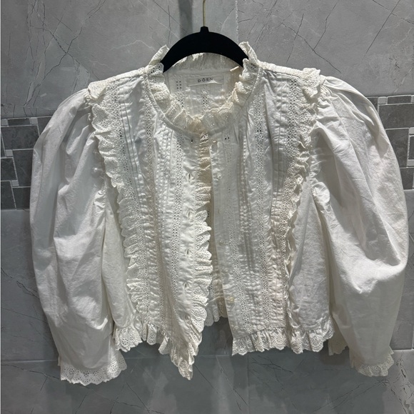 Doen Amadine Blouse in Powder - Picture 7 of 11